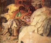 Three women in the sofa